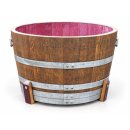 1/2 Fassabschnitt mit Daubenfuss von einem 225L Barrique...