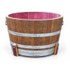 1/2 Fassabschnitt mit Daubenfuss von einem 225L Barrique Weinfass