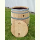 Weinfass 225L Regenwasserfass aus Holz inkl. Deckel 87-90cm hoch