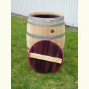 Weinfass 225L Regenwasserfass aus Holz inkl. Deckel 93-95cm hoch