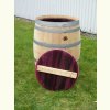 Weinfass 225L Regenwasserfass aus Holz inkl. Deckel 93-95cm hoch