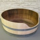 Luxus Hundebett & Katzenbett aus echtem Weinfass | Handarbeit