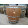 Blumenkübel als 3/4 Fassabschnitt von einem 225L Barrique Weinfass auf Lenkrollen