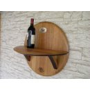 Wandregal aus Barrique Weinfass Fassboden
