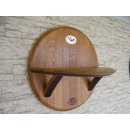 Wandregal aus Barrique Weinfass Fassboden
