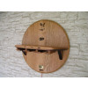 Wandregal mit Glashalter aus Barrique Weinfass Fassboden