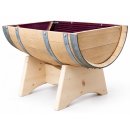 Hochbeet / Querfass 110 Liter auf Lagerbock