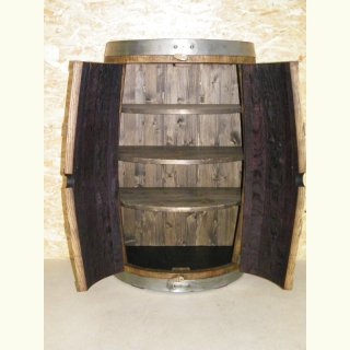 Weinfass-Wandschrank mit Rückwand