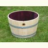 Weinfass Blumenkübel aus einem halben 225L Barrique Weinfass