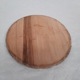 Fassboden aus Kastanien Holz 30cm Durchmesser