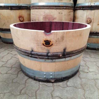 1/2 Fassabschnitt vom 228L Burgund Weinfass