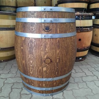 228L Burgund Weinfass gebraucht aufgearbeitet und geölt ca. 88cm hoch 