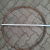 Fassreifen aus Holz ca 70 cm Ø vom 228L Burgund Weinfass