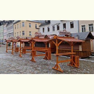 Rustikaler Massivholz-Stehtisch – Handgefertigt & Unverwüstlich